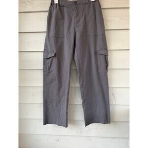 **LEPUNUO** GRAY WIDE CARGO PANTS WOMEN'S SIZE M